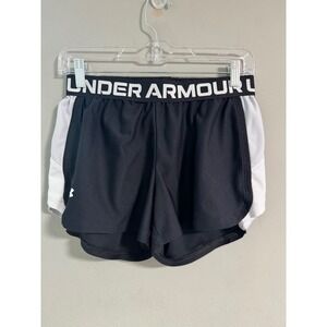 Under Armour Play Up 3.0 Womens Athletic Shorts Black Size Small